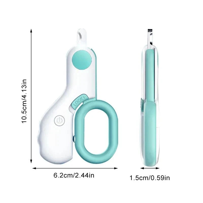 Load image into Gallery viewer, LED Pet Nail Clippers with ergonomic design and built-in LED light for safe grooming.
