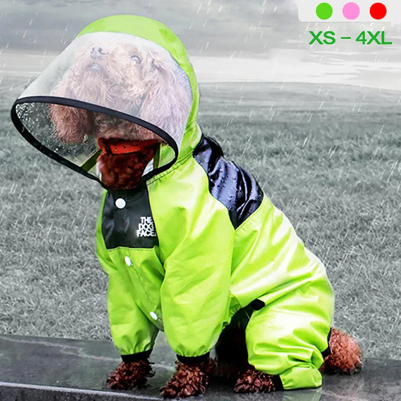 Load image into Gallery viewer, Hooded Pets Dog Raincoat

