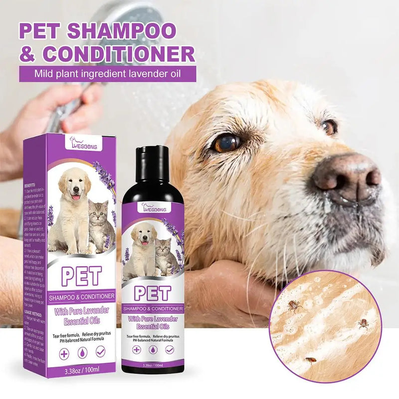 Load image into Gallery viewer, Pet Hair Softening Shampoo Pet Shower Gel Removing Mites
