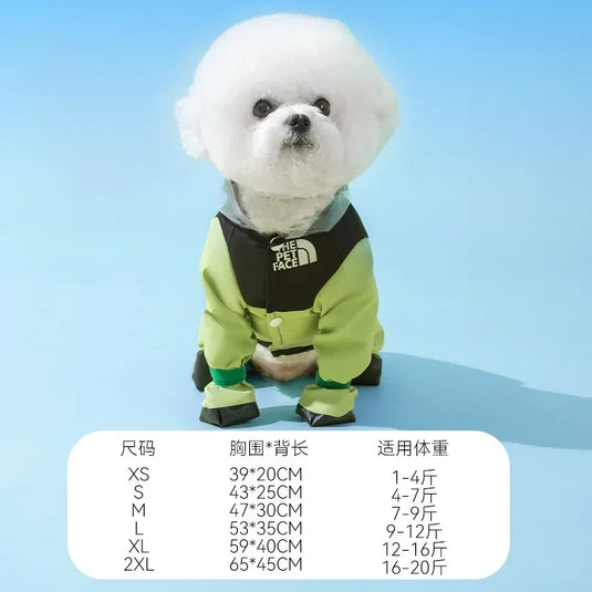 Waterproof Reflective Raincoat for Small Dogs
