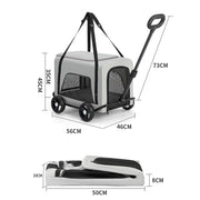 Foldable Pet Stroller & Carrier for Small/Medium Dogs & Cats