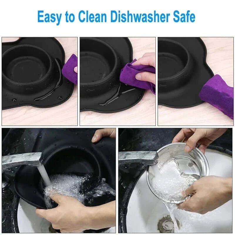 Load image into Gallery viewer, Anti-slip Mat Durable Stainless Steel Water Food Feeder Bowls For Pets
