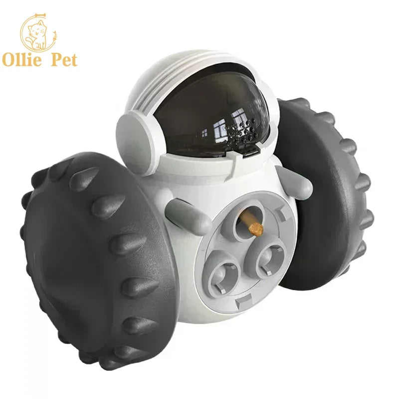 Load image into Gallery viewer, Dog Treat Toy Interactive Tumbler Robot Slow Food Feeder Puppy Cat Snack Treat Dispenser Dog Supplies
