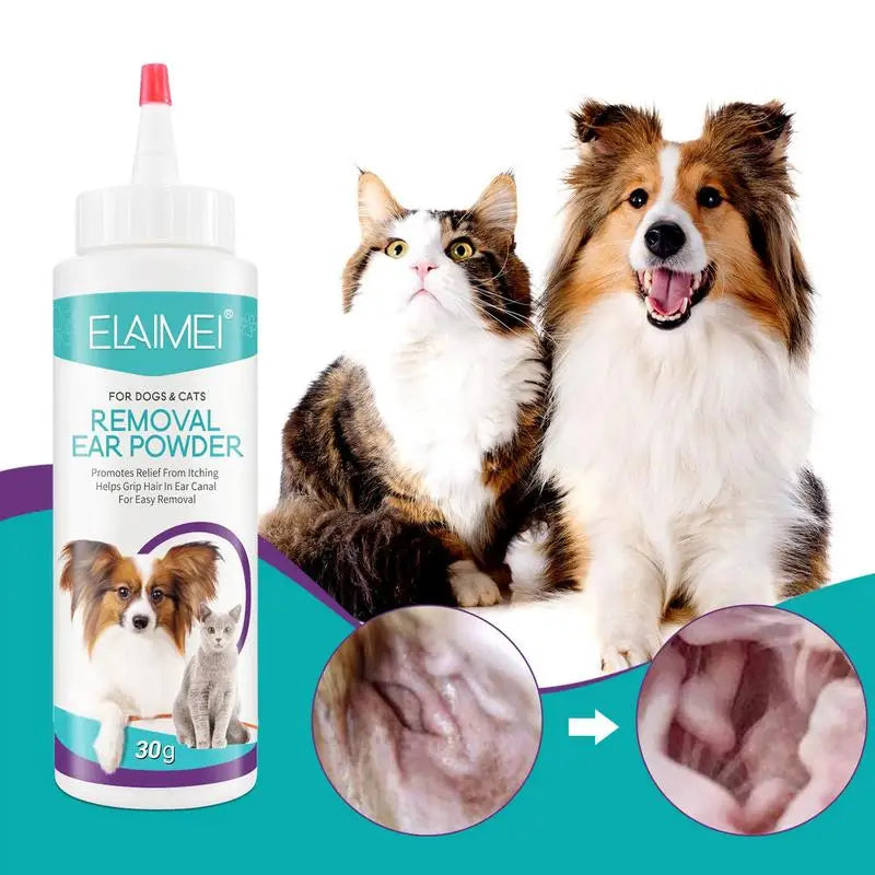 Load image into Gallery viewer, Ear Powder Pet Ear Cleaner Pet Ear Hair Removing Powder Healthy Care Anti-ticks Cleaning Supplies Dog Products
