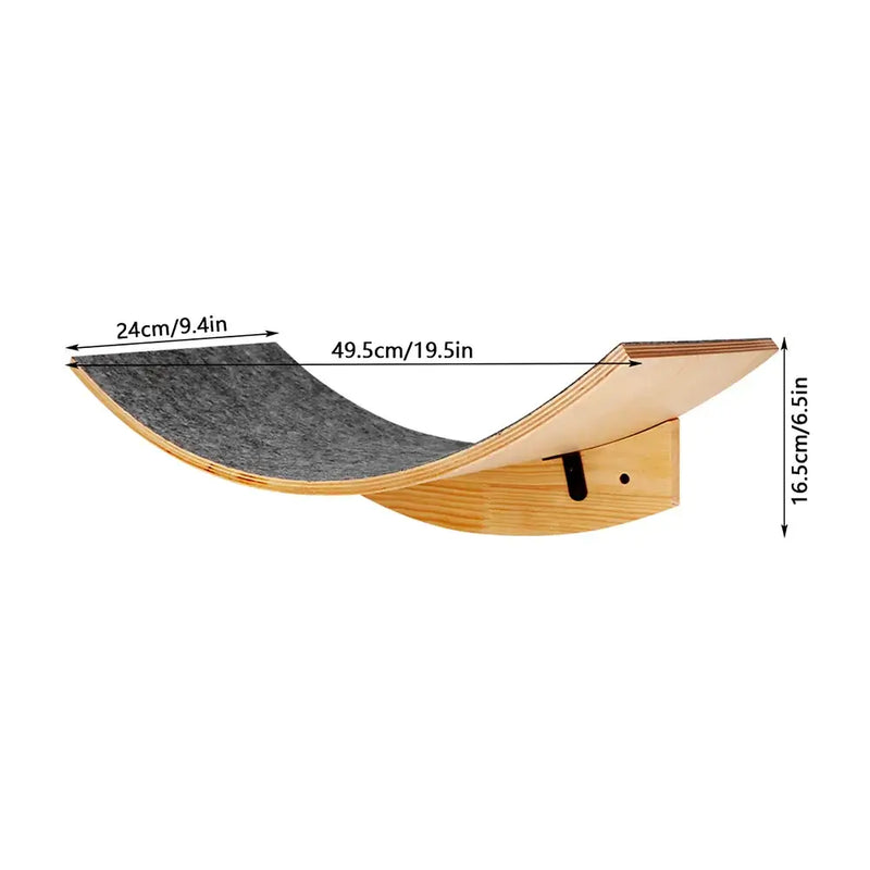 Load image into Gallery viewer, Wooden Wall-Mounted Cat Climbing Shelves &amp; Hammock
