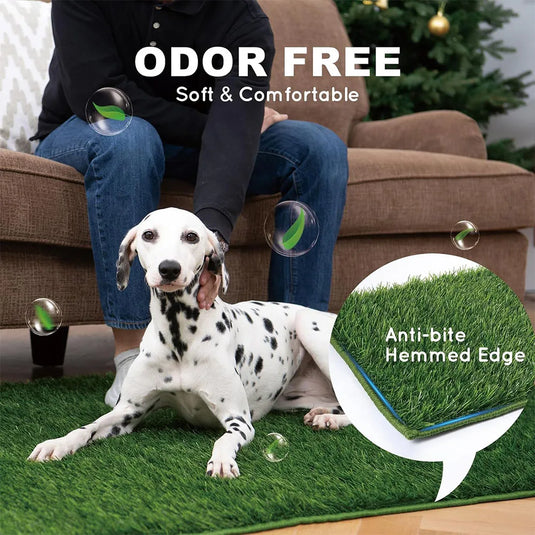 Odor-Resistant Artificial Grass Potty Pad