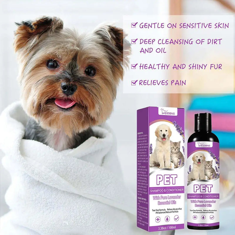 Load image into Gallery viewer, Pet Hair Softening Shampoo Pet Shower Gel Removing Mites
