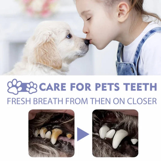 Dog Teeth Cleaning Spray Oral Care Cats Mouth Fresh Remove Tooth Stains Puppy Tartar Removal Deodorant Pet Oral Cleanse Spray