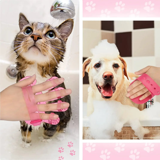 Wood & Stainless Steel Pet Grooming Kit
