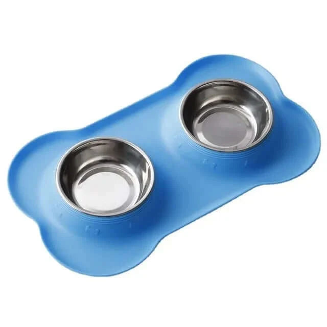 Load image into Gallery viewer, Anti-slip Mat Durable Stainless Steel Water Food Feeder Bowls For Pets
