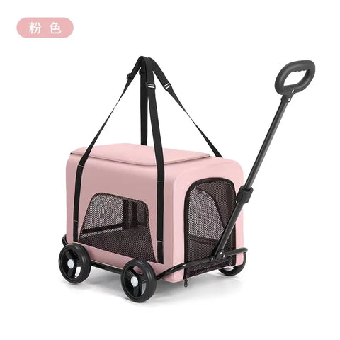 Foldable Pet Stroller & Carrier for Small/Medium Dogs & Cats