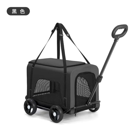 Foldable Pet Stroller & Carrier for Small/Medium Dogs & Cats
