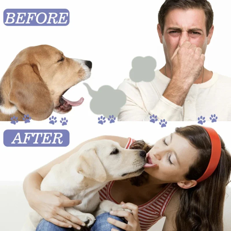 Load image into Gallery viewer, Dog Teeth Cleaning Spray Oral Care Cats Mouth Fresh Remove Tooth Stains Puppy Tartar Removal Deodorant Pet Oral Cleanse Spray
