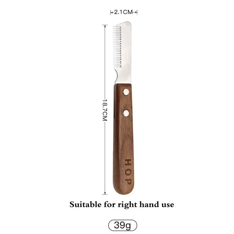 Load image into Gallery viewer, Sustainable Wood &amp; Stainless Steel Pet Grooming Set

