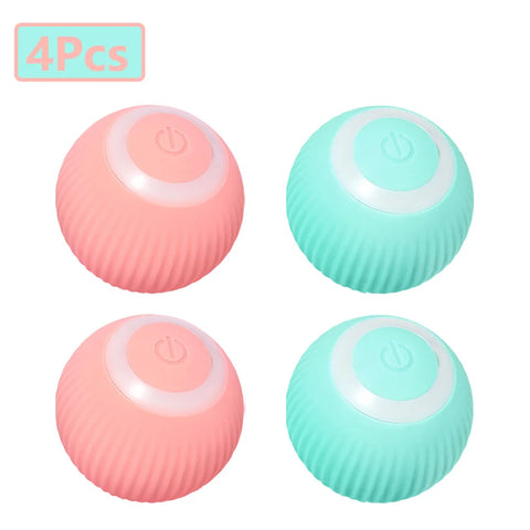 Eco-Smart Interactive Pet Ball - USB Rechargeable Motion Toy for Dogs & Cats 1-4 pcs