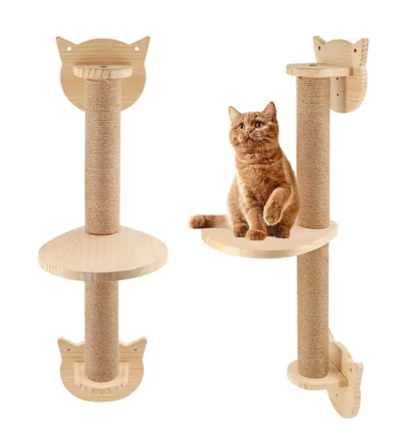Load image into Gallery viewer, Premium Wall-Mounted Cat Climbing Shelves Set
