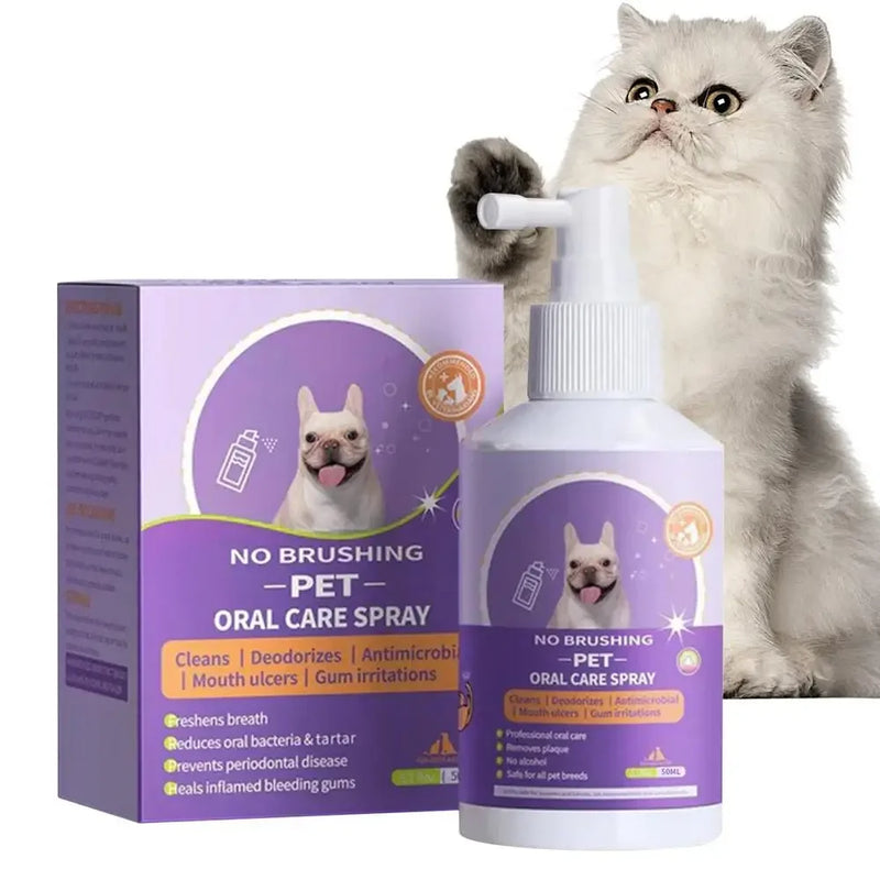 Load image into Gallery viewer, Dog teeth cleaning spray for dental hygiene, plaque removal, and fresher breath.
