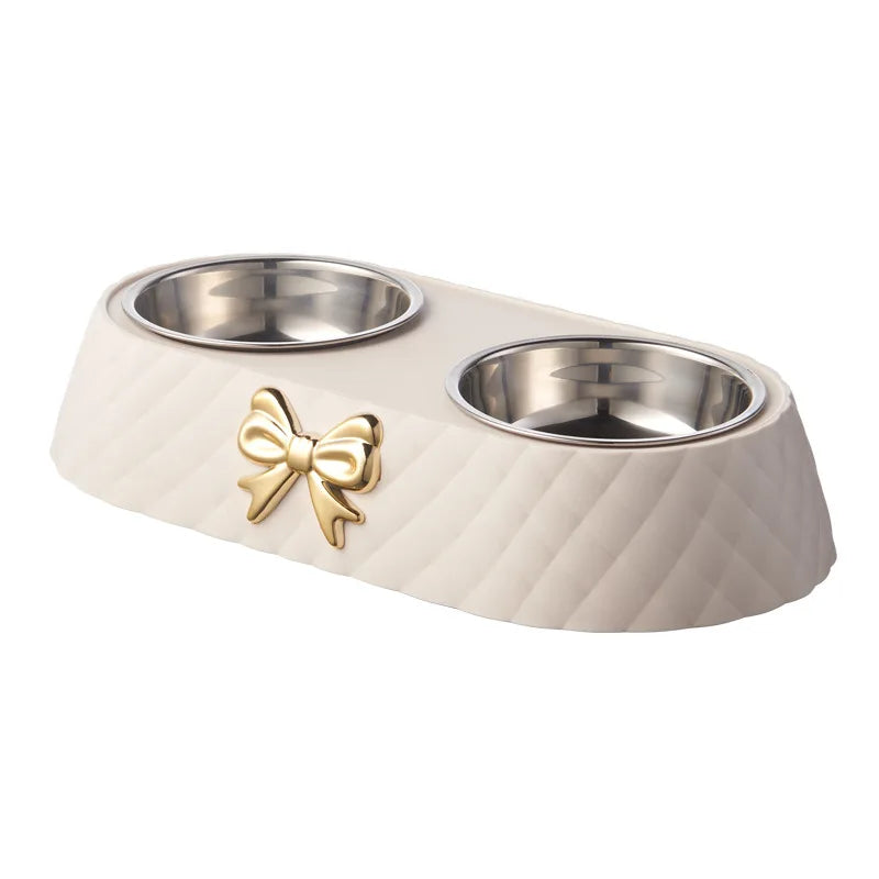 Load image into Gallery viewer, Double Pet Bowl Set – Stainless Steel Feeder
