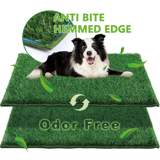 Odor-Resistant Artificial Grass Potty Pad