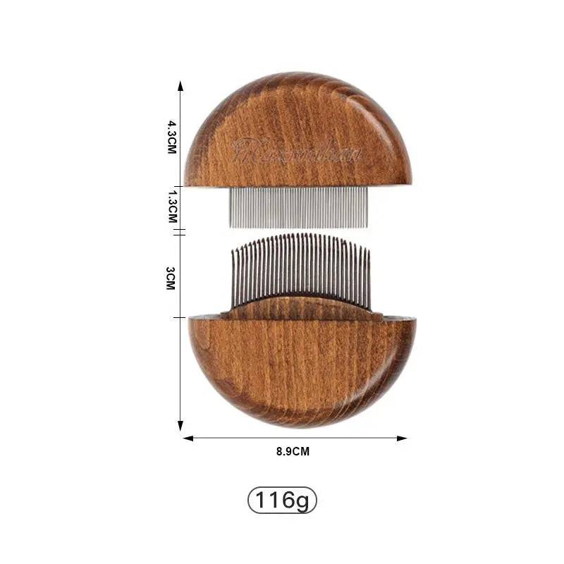 Load image into Gallery viewer, Sustainable Wood &amp; Stainless Steel Pet Grooming Set
