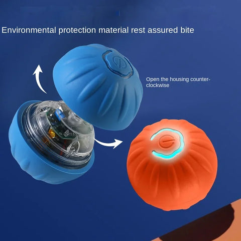 Smart Bounce Ball - Eco-Friendly Interactive Pet Toy for Dogs & Cats