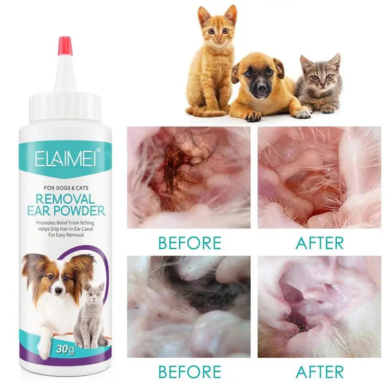 Load image into Gallery viewer, Ear Powder Pet Ear Cleaner Pet Ear Hair Removing Powder Healthy Care Anti-ticks Cleaning Supplies Dog Products
