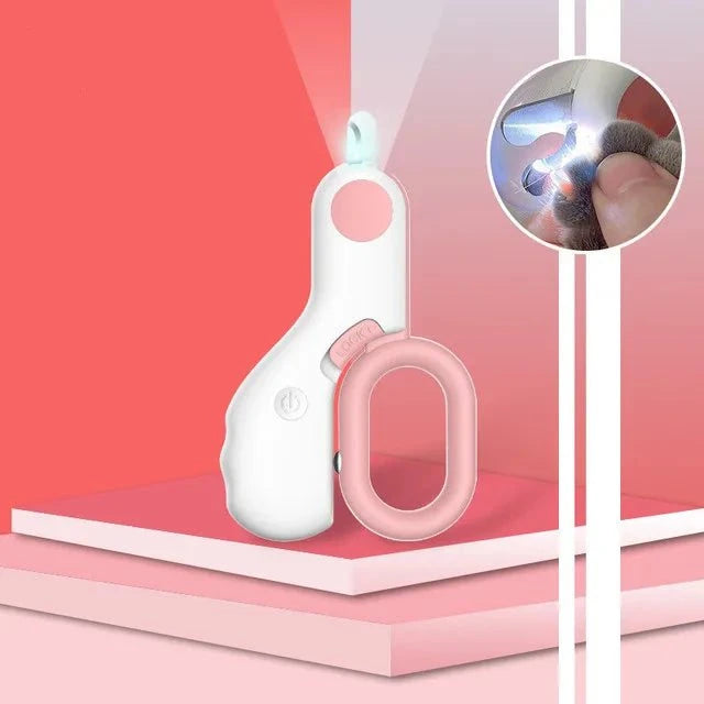 Load image into Gallery viewer, LED Pet Nail Clippers with built-in light for precise trimming.
