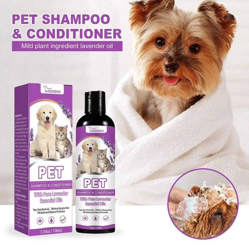 Load image into Gallery viewer, Pet Hair Softening Shampoo Pet Shower Gel Removing Mites
