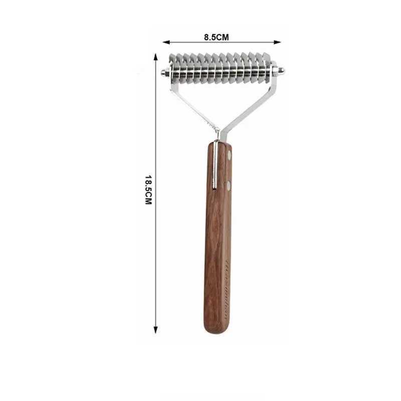 Load image into Gallery viewer, Sustainable Wood &amp; Stainless Steel Pet Grooming Set
