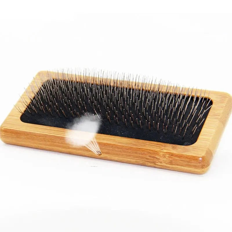 Load image into Gallery viewer, Eco-Friendly Bamboo Pet Grooming Brush for dogs and cats.
