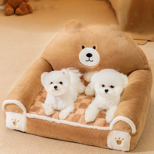 Small Dogs Cats Thicken Dog Sleeping Bed Plush Puppy Kennel Pet Supplies