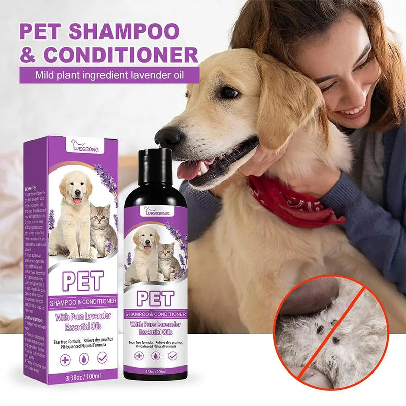 Load image into Gallery viewer, Pet Hair Softening Shampoo Pet Shower Gel Removing Mites
