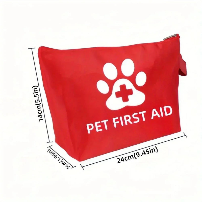 Load image into Gallery viewer, Reflective pet emergency travel kit, waterproof first aid pouch for dogs and cats.
