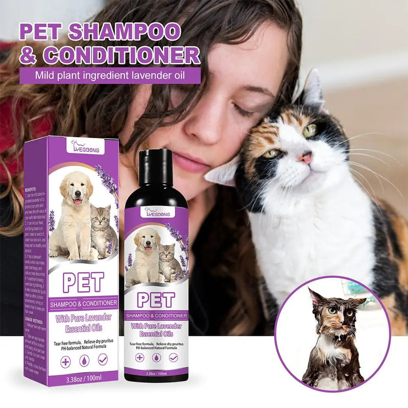 Load image into Gallery viewer, Pet Hair Softening Shampoo Pet Shower Gel Removing Mites
