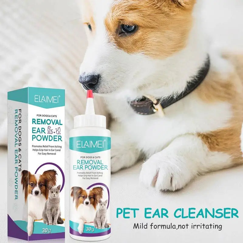 Load image into Gallery viewer, Ear Powder Pet Ear Cleaner Pet Ear Hair Removing Powder Healthy Care Anti-ticks Cleaning Supplies Dog Products
