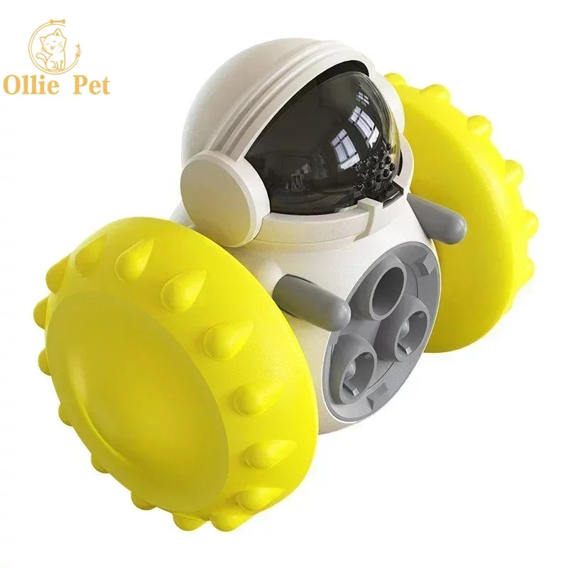 Load image into Gallery viewer, Dog Treat Toy Interactive Tumbler Robot Slow Food Feeder Puppy Cat Snack Treat Dispenser Dog Supplies
