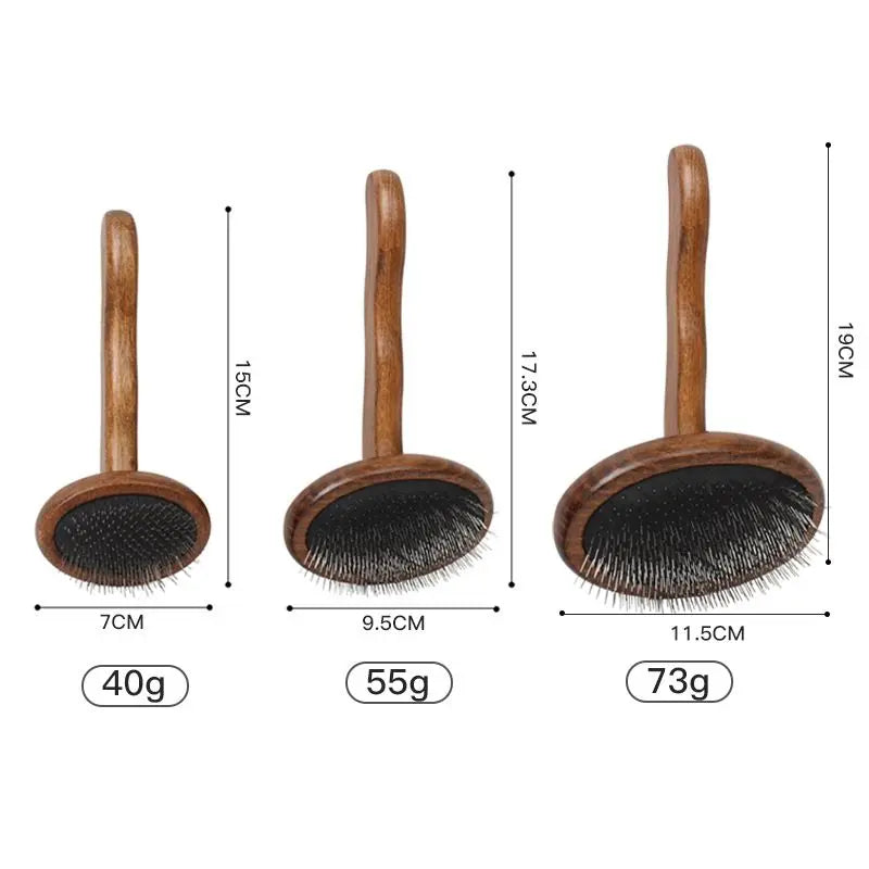 Load image into Gallery viewer, Sustainable Wood &amp; Stainless Steel Pet Grooming Set
