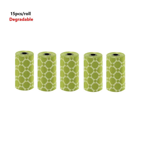 Eco-Friendly Degradable Dog Poop Bags – 5 Rolls 100pcs for Cats & Dogs