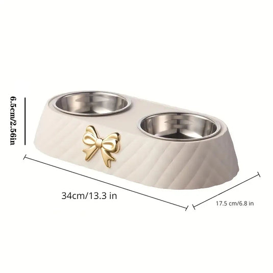 Double Pet Bowl Set – Stainless Steel Feeder