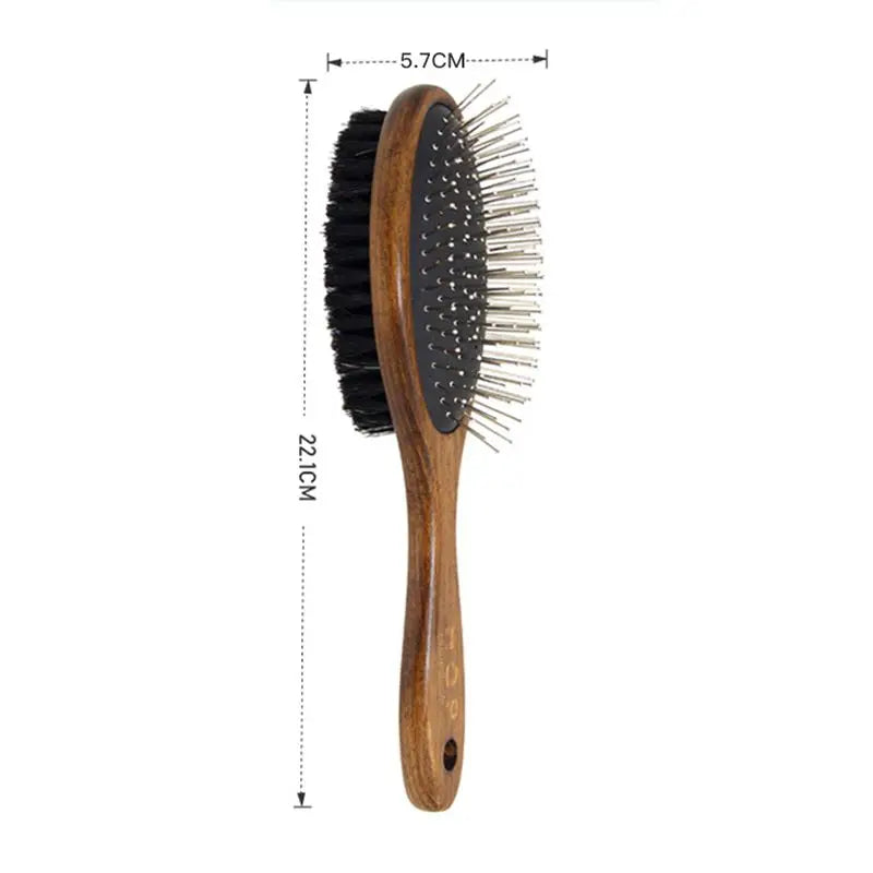 Load image into Gallery viewer, Sustainable Wood &amp; Stainless Steel Pet Grooming Set
