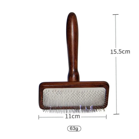 Sustainable Wood & Stainless Steel Pet Grooming Set