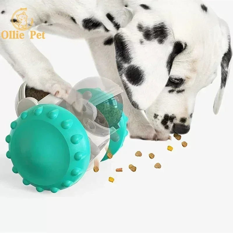 Load image into Gallery viewer, Dog Treat Toy Interactive Tumbler Robot Slow Food Feeder Puppy Cat Snack Treat Dispenser Dog Supplies
