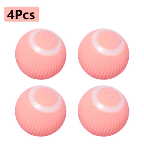 Eco-Smart Interactive Pet Ball - USB Rechargeable Motion Toy for Dogs & Cats 1-4 pcs
