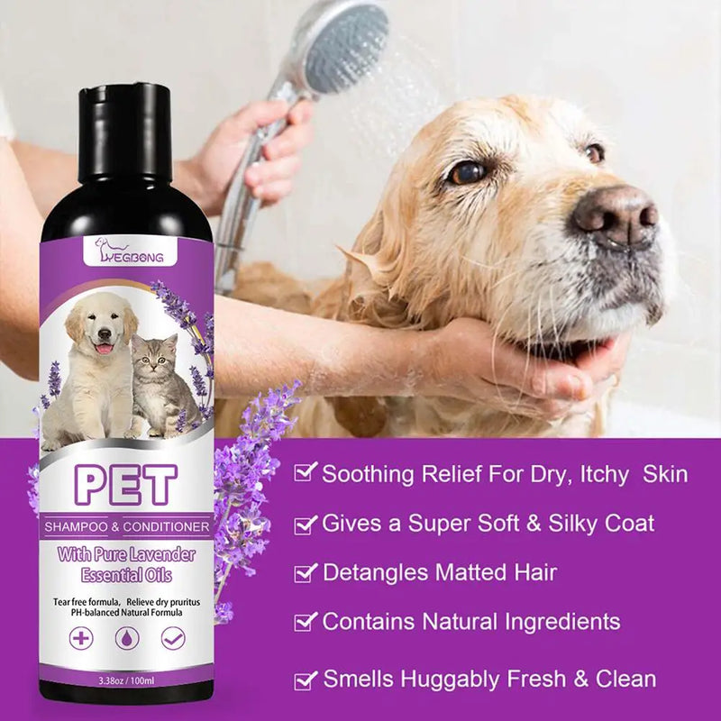 Load image into Gallery viewer, Pet Hair Softening Shampoo Pet Shower Gel Removing Mites
