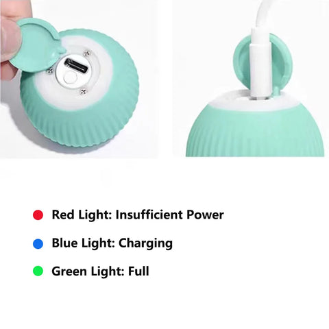 Eco-Smart Interactive Pet Ball - USB Rechargeable Motion Toy for Dogs & Cats 1-4 pcs