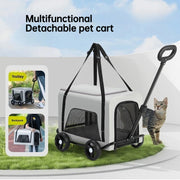 Foldable Pet Stroller & Carrier for Small/Medium Dogs & Cats