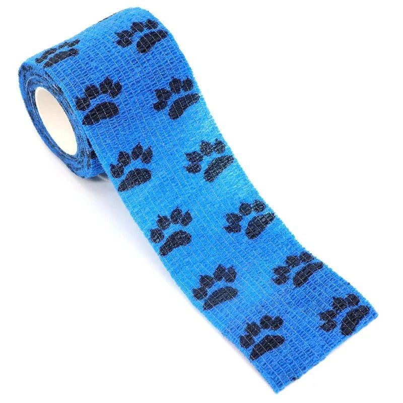 Load image into Gallery viewer, Eco-friendly pet paw wraps, biodegradable self-adhesive bandage, 6-pack.
