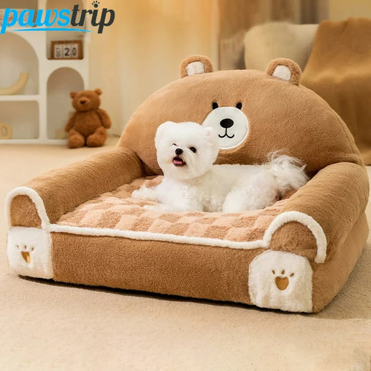 Small Dogs Cats Thicken Dog Sleeping Bed Plush Puppy Kennel Pet Supplies