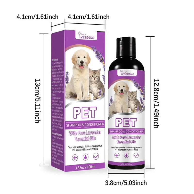 Load image into Gallery viewer, Pet Hair Softening Shampoo Pet Shower Gel Removing Mites
